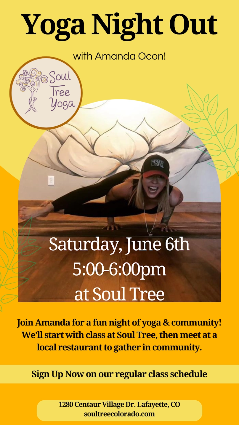 Yoga Night Out with Amanda Ocon!!!